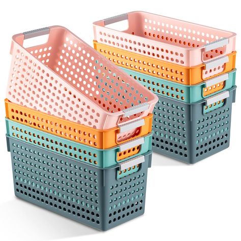 PRICES MAY VARY. Various Colors: introduce a vibrant aesthetic into your space with our paper trays for classroom; Available in plenty of pretty colors, including pink, airy blue, teal, and orange, these trays not only enhance your organization but also add a color to your surroundings Reliable Materials: crafted from PP resin, our book baskets for classroom library offer durability that ensures they can withstand daily use with ease; This resilient material also provides durability, promising y Turn In Trays Classroom, Bathroom School, Preschool Organization, Ocean Classroom, Classroom Images, Prek Classroom, Boys Playroom, Colorful Storage, School Supplies Organization