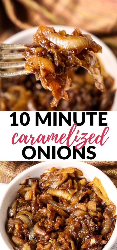 How To Carmalize Onions, Steak Toppings, Caramelized Onions Recipe, Cooking Onions, Carmelized Onions, Burger Toppings, Lunch Recipe, Onion Recipes, Cooking Basics