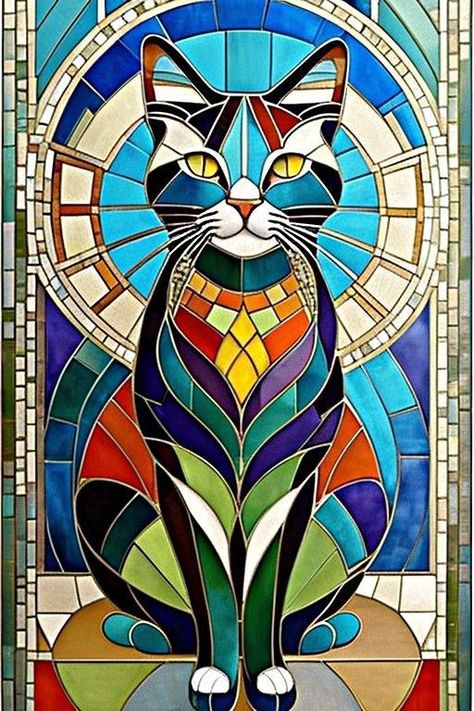 Glass Painting Patterns, Mosaic Animals, زجاج ملون, Stone Art Painting, Glass Window Art, Soyut Sanat Tabloları, Art Stained, Stained Glass Crafts, Glass Projects