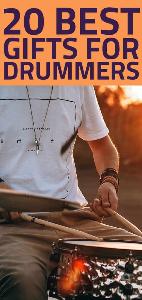 We look at some of the best gifts for drummers and drum accessories that the drummer in your life will actually want to use! Gifts For A Drummer Boyfriend, Presents For Drummers, Gifts For Drummers Boyfriends, Gifts For A Drummer, Drummer Gift Ideas, Drummer Accessories, Drummer Aesthetic Male, Drum Gifts, Gifts For Drummers