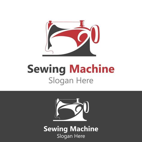 Sewing Machine Logo design concept, Tailor Sewing vector, Fashion Simple Design Template Machine Logo Design, Tailoring Logo Design Ideas, Sewing Vector, Sewing Machine Logo, Tailor Logo Design, Logo Design Vintage, Sewing Logo Design, Tailor Logo, Machine Logo