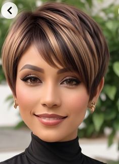 Short Bleached Hair, Brown Hair With Blonde, Hair With Blonde Highlights, Hairstyles For Thick Hair, Brown Hair With Blonde Highlights, Short Hair Undercut, Trendy Short Haircuts, Edgy Short Hair, Short Hairstyles For Thick Hair