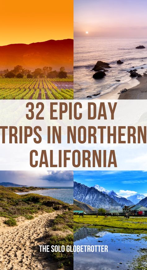 When it comes to captivating day trips in Northern California,the region is a haven of breathtaking landscapes and hidden gems waiting to be explored.Enveloped by the Pacific coastline,this dramatic area offers many natural wonders that draws adventurers,nature enthusiasts,and curious travelers alike.In this post,I have covered the gorgeous places for perfect day trips in California,ideas for bay area day trips,one day trips in California and the best spots for one day getaways in California. California Day Trips, Day Trips In California, Bay Area Day Trips, Bay Area Travel, Petaluma California, Destination Vacation, 3 Days Trip, Gorgeous Places, Bay Area California