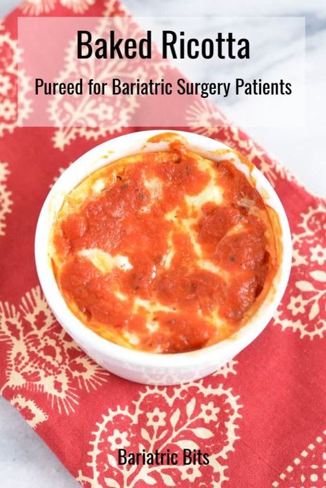 Bariatric Friendly Recipes Crock Pot, Bariatric Football Food, Easy Bariatric Recipes Simple, Wls Pureed Recipes, Puree Food Recipes Bariatric, Bariatric Baked Ricotta, Gastric Pureed Recipes, Rny Gastric Bypass Recipes Liquid Diet, Creamed Soups Bariatric