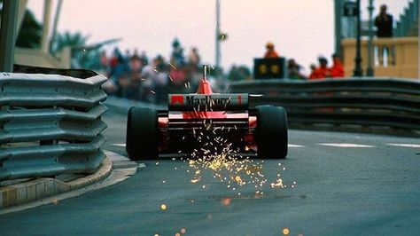 The sparks fly!  #MichaelSchumacher - #ScuderiaFerrari / #Monaco 1996 #KeepFighting #KeepFightingMichael #Schumi #Kaiser #PrancingHorse #IlCavallinoRampante #Montecarlo #Ferrari #1996 #F1 #Formula1 #Aboutmotorsport #GP #Race #GrandPrix #Legend #History #Car #Fast #Speed #Idol #Sport Michael Schumacher Ferrari, Ferrari Ff, F1 Wallpaper Hd, Monaco Grand Prix, Sport Automobile, Formula 1 Car, Ferrari F1, Michael Schumacher, F1 Racing