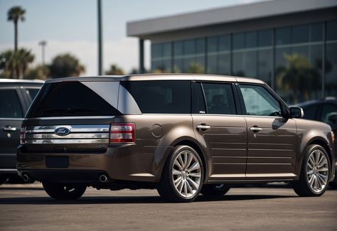 The Ford Flex, known for its unique boxy design, is no longer in production. This distinctive model had a special place in the automotive market but has reached the end of its manufacturing journey. Suv Models, Ford Flex, Ford Fairlane, Infotainment System, Ford Explorer, Fuel Efficient, Mini Van, Special Places, Alloy Wheel