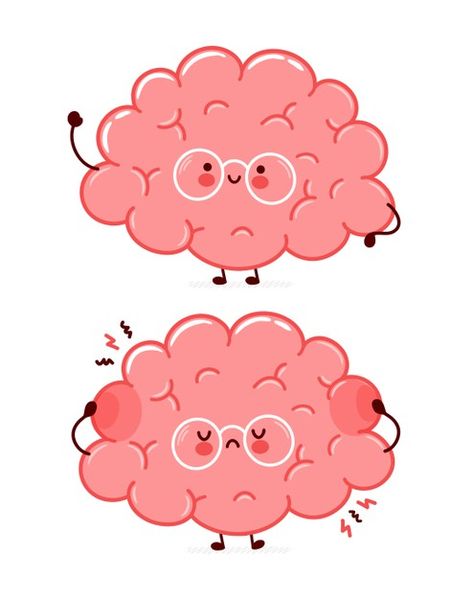 Any Questions Presentation Funny, Brain Doodle, Idea Lightbulb, Editing Pngs, Brain Cartoon, Line Cartoon, Brain Drawing, Happy Human, Brain Illustration