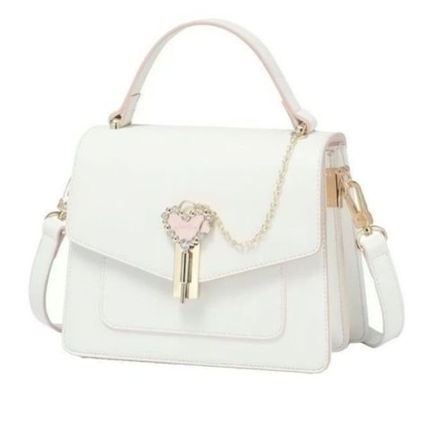 Girly Bags, White Purses, Fancy Bags, Pretty Bags, Cute Purses, Cute Bags, Girls Bags, Womens Purses, Tote Purse