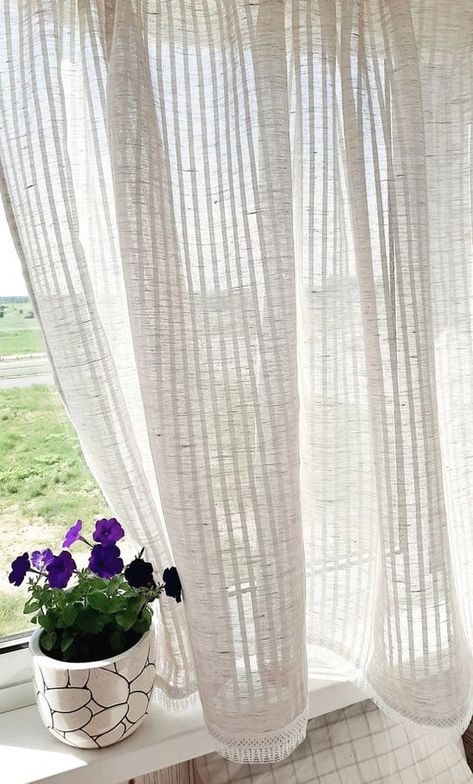 Rustic House Curtains, Long Kitchen Curtains, Kitchen Window Curtains Over Sink Farmhouse, Kitchen Window Curtains Modern, Curtains 2023, Kitchen Curtains Ideas, Curtains Kitchen Window, Kitchen Curtain Ideas, Linen Cafe Curtains