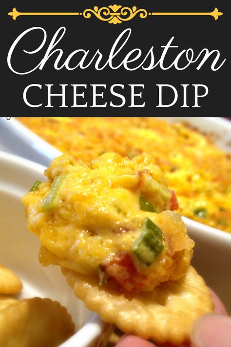 Baked Pimento Cheese, Charleston Cheese Dip, Pimento Cheese Dip Recipe, Dip Recipes Hot, Pimento Cheese Dip, Recipe With Bacon, Cheese Dip Recipe, Sauce Spaghetti, Pimento Cheese Recipes