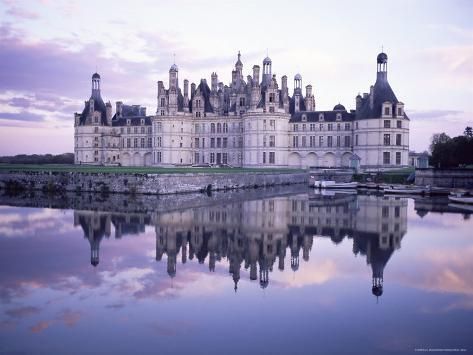 size: 12x9in Photographic Print: Poster of Chateau of Chambord, Loir Et Cher by Bruno Morandi : Artists Huge Castle, Fez Morocco, Castle Painting, Castle Mansion, Castle Aesthetic, Famous Castles, Castle Tower, Chateau France, Fantasy Castle