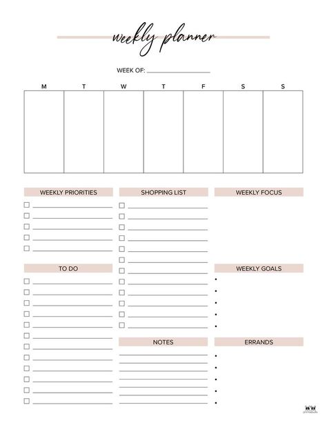 printable weekly planner pages planner 8 Weekly Planner Print, Weekly Planner Design, Planner Designs, Etsy Planner, Weekly Planner Free Printable, 2023 Planner, Weekly Planner Free, Weekly Planner Template, Daily Planner Pages