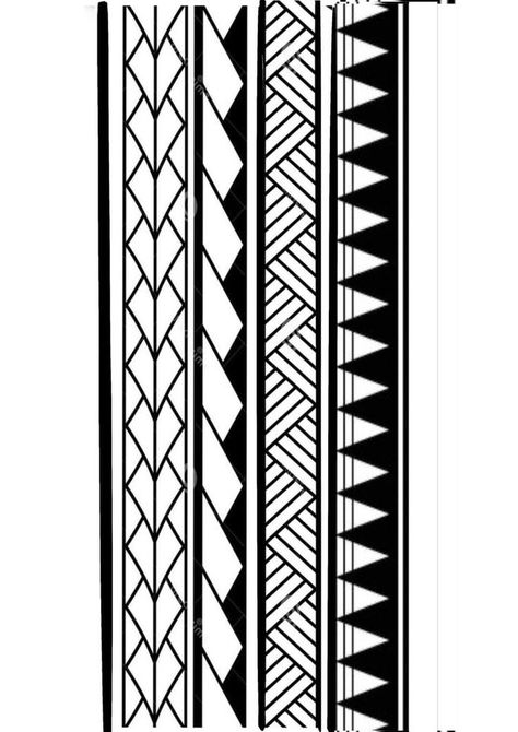 Maori Arm Band Tattoo Designs, Maori Band Tattoo Design, Taniko Patterns Maori, Polynesian Armband Tattoo Design, Polynesian Forearm Tattoo, Maori Tattoo Patterns, Tato Phoenix, Tato Mandala, Polynesian Tattoo Sleeve