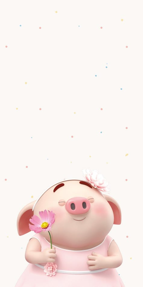 Flower Background Iphone, Pig Pictures, Pig Wallpaper, Teddy Bear Wallpaper, Cute Piglets, Sunflower Pictures, Wallpaper Doodle, Cute Piggies