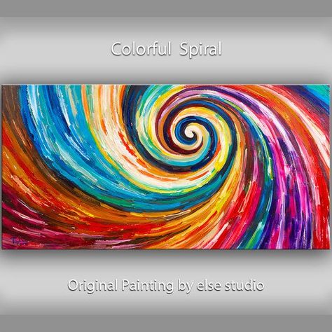 Spiral Painting, Spiral Art, Abstract Painting Techniques, Oil Pastel Paintings, Energy Art, Modern Oil Painting, Acrylic Painting Tutorials, Expressive Art, Linen Canvas