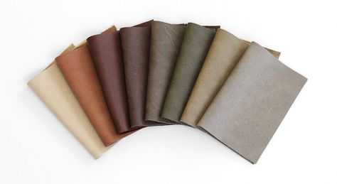 Highland Pull-Up Aniline Upholstery Leather - Instyle Mood Board Interior, Decor Color Palette, Interior Finishes, Fabric Photography, Interior Textiles, Earthy Color Palette, Wall Finishes, Clothing Photography, Acoustic Panels