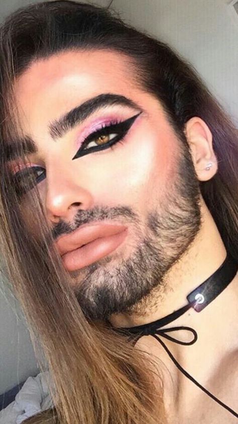 Simple Drag Makeup, Guys Wearing Makeup, Drag King Makeup, Gay Makeup, Men Wearing Makeup, Men Makeup, Drag Inspiration, Barely There Makeup, Beauty Mistakes