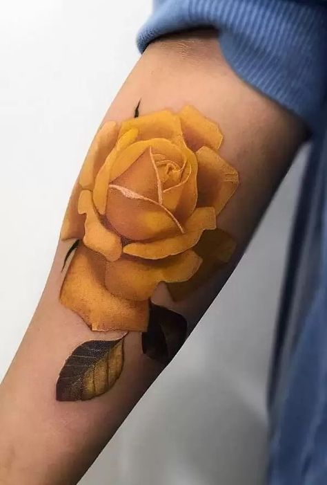 60+ Yellow Rose Tattoos And Their Meanings Yellow Rose Of Texas Tattoo, Yellow Flower Tattoo, Yellow Rose Tattoo, Rose Chest Tattoo, Rose Neck Tattoo, Yellow Tattoo, Yellow Rose Tattoos, 9 Tattoo, Watercolor Rose Tattoos