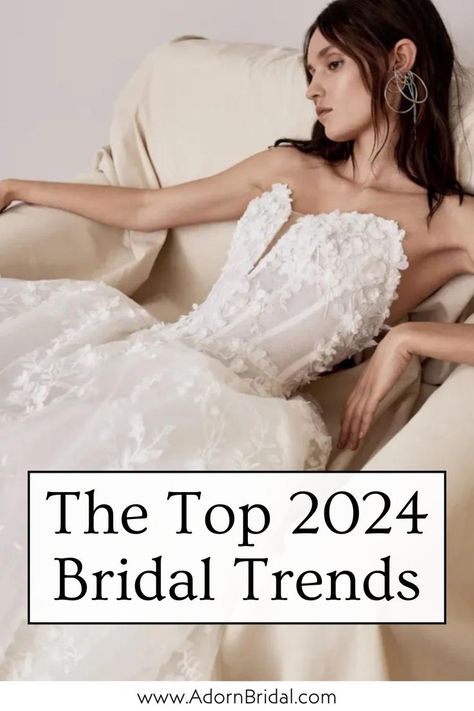 Attention brides to be! Are you planning your wedding and looking for 2024 bridal trends? This blog post from Adorn Bridal will share bridal fashion trends you don’t want to miss. From Basque waist wedding dresses to a print fashion wedding dress find your bridal style here. Click the link to read now and get your bridal inspiration today! 2024 Wedding Dress, Fashion Wedding Dress, Bridal Trends, Basque Waist, Wedding Planning Timeline, 2024 Wedding, Wedding Dress Trends, Modern Love, Wedding Dress Shopping