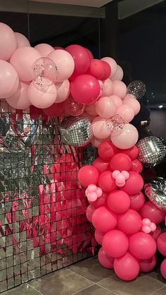 Pink Disco Ball Party Decor, Pink Disco Decorations, Disco Party Birthday Ideas, Disco Party Sweet 16, Barbie Birthday Party For Adults, Barbie Birthday Aesthetic, Pink Disco Party Theme, Preppy Pink Birthday Party, Barbie 18th Birthday Party