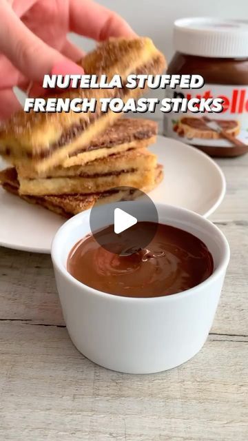 Your Digital Cookbook 🥗 on Instagram: "Level up your breakfast game with Nutella-stuffed French toast sticks! 🍫🍞⁠  🎥: @fitwafflekitchen ⁠ Ingredients:  French toast: 6 slices of bread 2 large eggs 60ml milk (any) 1 tsp vanilla extract 3-5 tbsp Nutella  Coating: 3 tbsp granulated sugar 1 tsp cinnamon  Reach out via DM for credit or removal (with no intention of copyright infringement). All rights belong to their respective owner(s), and are fully reserved.⁠ ⁠ Follow @instacook.book for more recipes!⁠  #nutellastuffedfrechtoaststicks #frenchtoast #nutella #foodstagram #recipes #breakfast#dessert #cake #stove #foodie #instacookbookco #cooking #food #yummy" Nutella Stuffed French Toast Sticks, Stuffed French Toast Sticks, Nutella Stuffed French Toast, Nutella French Toast, Stuffed French Toast, French Toast Sticks, Quick Dessert, Burger And Fries, French Toast Recipe