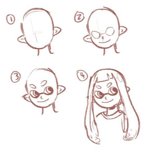 Splatoon Eyes, Drawing Tips Bodies, Head Tutorial, Splatoon 2 Art, Draw Two, Body Drawing Tutorial, Pop Art Wallpaper, Body Drawing, Body Reference