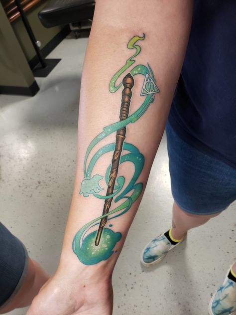 Wand tattoo Hogwarts Legacy Tattoo, Magic Wand Tattoo, Harry Potter Wand Tattoo, Legacy Tattoo, Wand Tattoo, Potter Tattoo, Harry Potter Tattoo, Plant Tattoo, Hogwarts Legacy