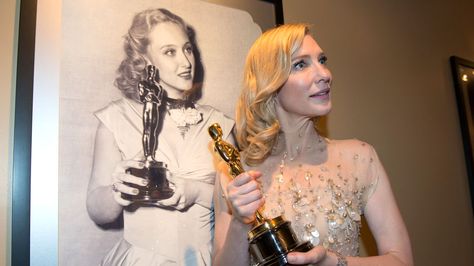 Cate Blanchett Oscar, Best Female Actors, Oscars 2014, Catherine Élise Blanchett, Oscar Award, Sarah Paulson, Hooray For Hollywood, Oscar Dresses, The Oscars