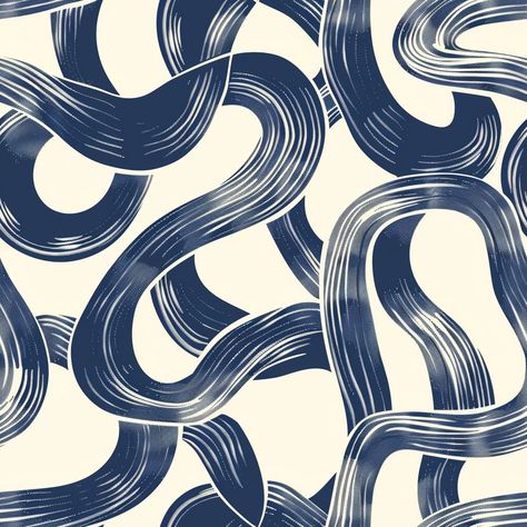 Baldwin Wallpaper - Painted Paper Abstract Repeat Pattern, Abstract Logo Design Inspiration, Repeat Pattern Design Textiles, Abstract Design Pattern Textiles, Modern Blue Wallpaper, Organic Pattern Design, Navy Branding, Modern Textiles Patterns, Background Images Light