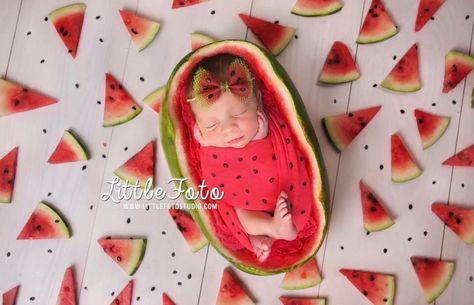 Watermelon Pictures, August Baby, Picture Props, Sweetest Thing, Newborn Shoot, Mini Session, Newborn Photoshoot, Mini Sessions, Newborn Photos