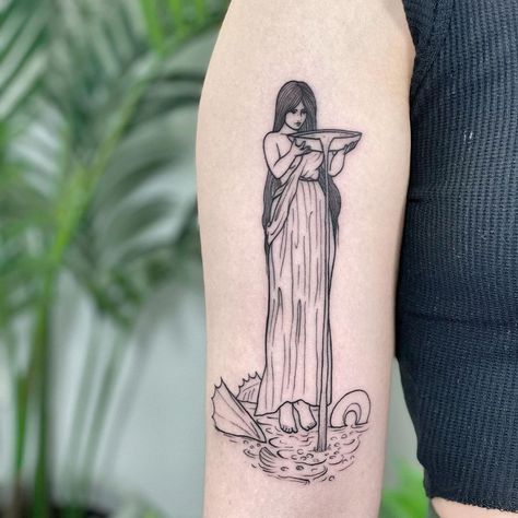 Circe Invidiosa, Mystical Tattoos, Goddess Tattoo, Line Work Tattoo, Dainty Tattoos, Mythology Art, Little Tattoos, Simplistic Tattoos, Tattoo Inspo