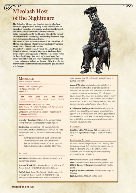 Shadowfell Monsters 5e, Shadowfell Creatures, Dnd Abberation, Dnd Monsters Homebrew, Dnd Aberrations, Dnd Homebrew Monsters, Dnd Demons, D&d Npc, Dnd Demon