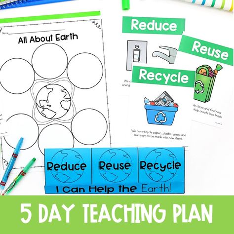 Make Earth Day fun and engaging in early elementary with these ready made lesson plans! This mini unit comes with low prep activities, centers, crafts, and projects to incorporate literacy and science this Earth Day. Get your students thinking about recycling with these activities for kids meant for independent work, small groups, and centers. Check them out for your kindergarten, first grade, and second grade classroom today! Earth Science Experiments, Shared Reading Poems, All About Earth, Help The Earth, Second Grade Classroom, Writing Craftivity, Reading Poems, About Earth, Problem Solving Activities