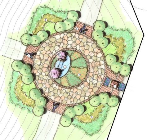 Landscape Hand Drawing, Landscape Library, Hierarchy Design, Garden Map, Landscape Design Drawings, Landscape Architecture Drawing, Presentation Design Layout, Interior Architecture Drawing, Landscape Elements