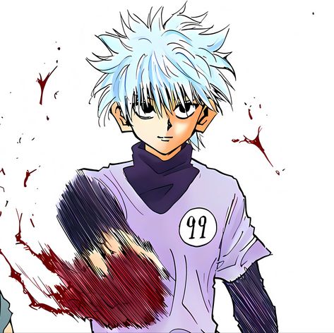 Killua Colored Manga Icons, Killua Manga Colored, Killua Manga, Manga Colored, Afro Samurai, Killua Zoldyck, Dog Icon, Graffiti Style Art, Manga Couples