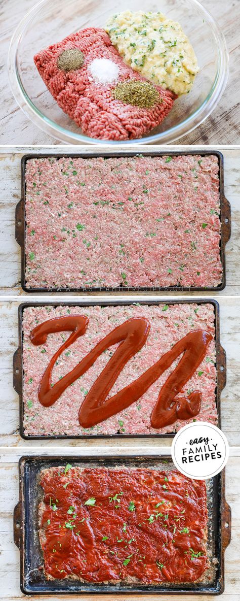 Pioneer Woman Meatloaf Sheetpan, Meatloaf For Large Crowd, Sheet Pan Meatloaf Pioneer Woman, Meatloaf For A Crowd Easy Recipes, Ham Steaks Sheet Pan Dinner, Meatloaf Recipes For A Crowd, Meatloaf Recipe Without Eggs, Saucy Meatloaf, Sheet Pan Turkey Meatloaf