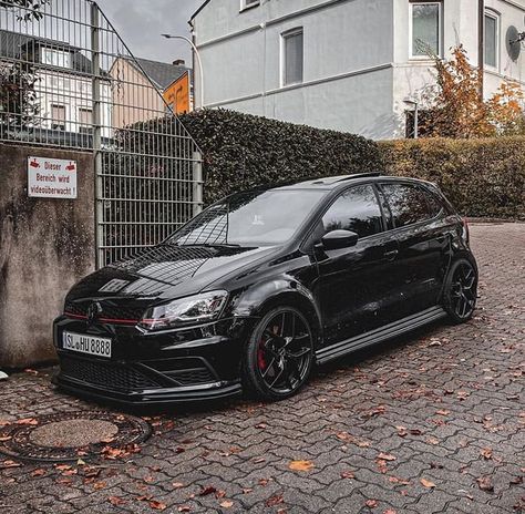 Vw Polo Modified, Polo Gt, Blacked Out Cars, Vw Polo Gti, Polo Car, Volkswagen Polo Gti, Gti Mk7, Chevrolet Corsa, Vw Art