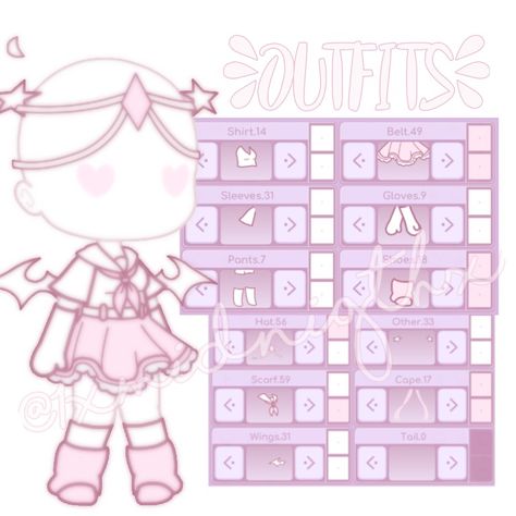 Gacha Life Outfits Ideas, My Melody Outfit, Games Outfits, Gacha Life Outfits, Gachalife Girl Outfits, Pink Y2k Outfit, Gacha Fits, Cute Pink Outfits, Outfit Gacha