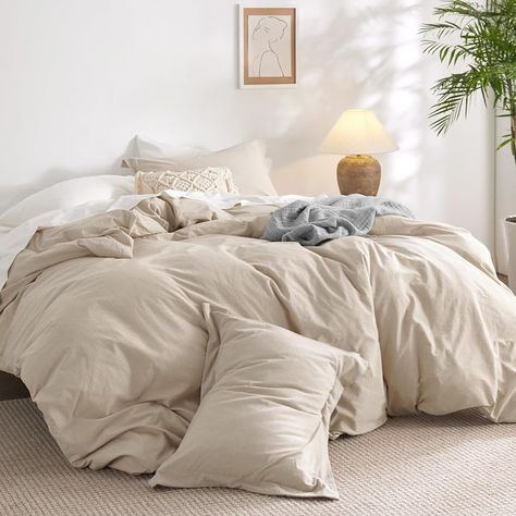 Convenient Details: With 8 corner ties on the edges and corners, this 100% cotton duvet cover set snugly fits more than 95% comforter duvet inserts.    The durable zipper closure provides easy access to swap and replace the duvet insert when needed. Cotton Duvet Cover, Cotton Duvet, Duvet Cover Set, Pillow Shams, Duvet Cover, Duvet