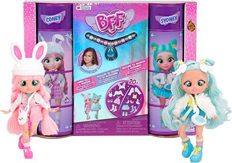 Amazon.com: Cry Babies BFF Coney & Sydney 2 Pack Fashion Doll with 20+ Surprises Including Outfit and Accessories for Fashion Toy, Girls and Boys Ages 4 and Up, 7.8 Inch Doll, Multicolor : Toys & Games Bff Fashion, Dolls With Long Hair, Cry Babies, Baby Doll Toys, Lego Super Mario, Fashion Toys, Best Friends Forever, Toy Figures, Toys Gift