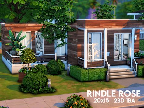 Sims 4 House Building, Sims 4 House Design, Sims Building, Casas The Sims 4, Sims House Design, Willow Creek, Beach Shack, Starter Home, Minecraft Projects