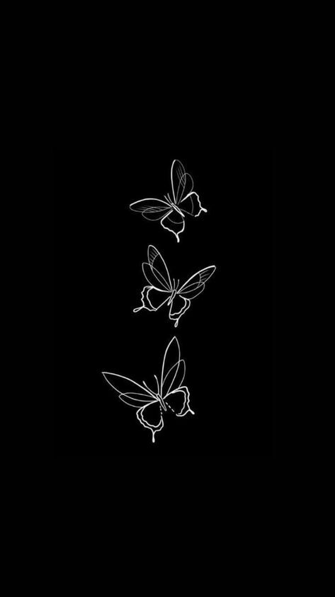 White Outline Black Background, Black Romantic Aesthetic, Black Butterfly Wallpaper, Black Butterflies Aesthetic, Anatomical Heart Drawing, Love Wallpapers, Floral Wallpaper Iphone, Butterfly Background, Black And White Art Drawing