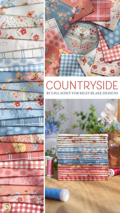 Fabric Outlet, Lisa Audit, Quilt Fabric Collections, Shabby Fabrics, Fabric Textures, Fabric Collections, Fabric Inspiration, Riley Blake, Riley Blake Designs