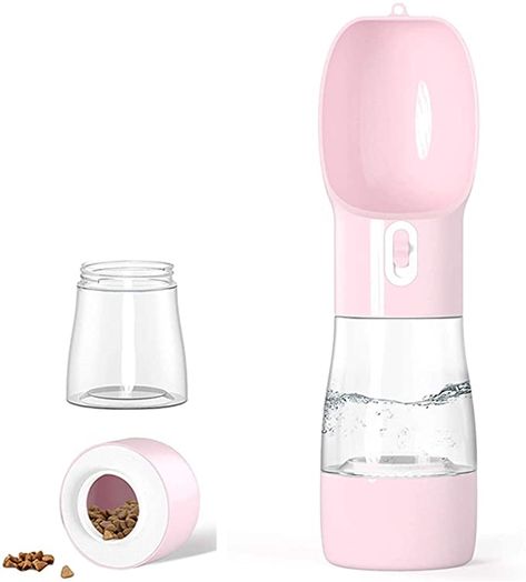 Amazon.com : Dog Travel Water Bottle,Portable Dog Water Bottle Pet Drinking Bottle Drink Cup Dish Bowl Dispenser for Walking Traveling Hiking, Multifunctional Outdoor Water&Food Bowl for Dogs and Cats（Pink） : Pet Supplies Dog Car Seat Belt, Cats Pink, Leak Proof Water Bottle, Dog Water Dispenser, Bottle Drink, Pink Amazon, Shampoo Dispenser, Pet Water Bottle, Water Food