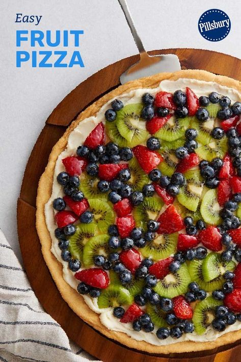 Pillsbury Fruit Pizza, Cookie Dough Fruit Pizza, Fiber Fruits And Vegetables, Fruits High In Fiber, Fruits And Vegetables In Season, Vegetables In Season, Fruit Sugar Cookies, Healthy Fruit Pizza, Foolproof Recipes