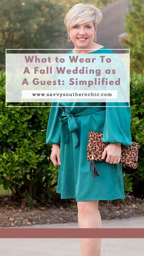 Picking an outfit for a fall wedding doesn't have to be stressful or complicated. Head over to the blog to see tips on what to wear to a fall wedding and fall wedding guest dress picks and recommendations. Fall Dresses For A Wedding, Fall Dresses For A Wedding Guest, Wedding Guest Dress Midsize Fall, Afternoon Fall Wedding Guest Dress, Outdoor Fall Wedding Dress Guest, Wedding Guest Outfit For Plus Size Women, Fall Wedding Shoes Guest, Fall Wedding Guest Pants Outfit, Outside Fall Wedding Outfit Guest