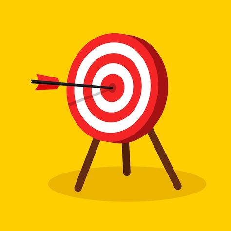 Target with arrow. goal concept. vector ... | Premium Vector #Freepik #vector #dartboard #bullseye #arrow-target #accurate Goal Illustration, Target Illustration, Arrow Target, Powerpoint Images, Arrow Shooting, Arrow Illustration, College Project, Target Image, Infographic Inspiration