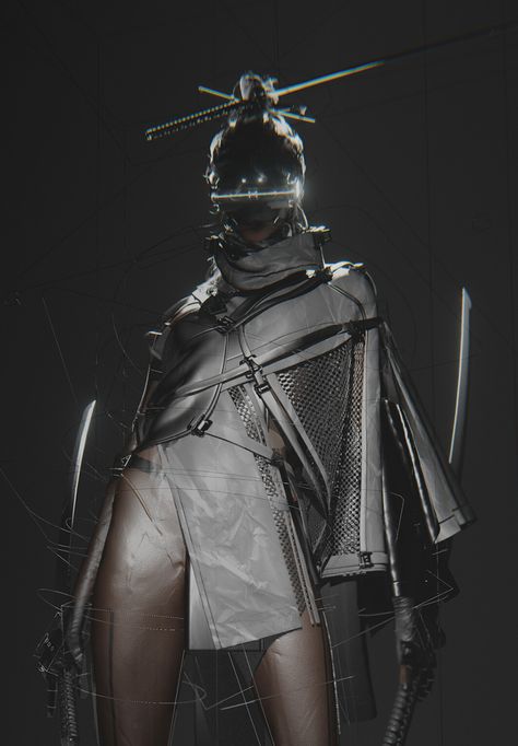 ArtStation - 2020/12/17, gu junyi Bunny Hoodie, Cyberpunk Aesthetic, Cyberpunk Fashion, Arte Cyberpunk, Cyberpunk Character, Cyberpunk Style, Concept Art Character, Futuristic Art, Futuristic Fashion