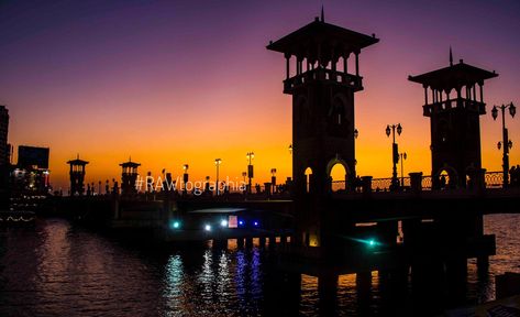 Shoot By: #RAWtographia #Stanley #bridge #Alexandria #Egypt #October #2019 #landscape #night #photography Landscape Night, Alexandria Egypt, Space Needle, Night Photography, Seattle Skyline, Land Scape, Egypt, Seattle, Bridge