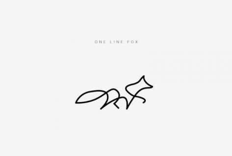 Dainty Fox Tattoo, Fox Tattoo Small Simple, Line Fox Tattoo, Minimalist Fox Tattoo, Fennec Fox Tattoo, Origami Tattoo, Fox Tattoo Design, One Line Tattoo, Fennec Fox